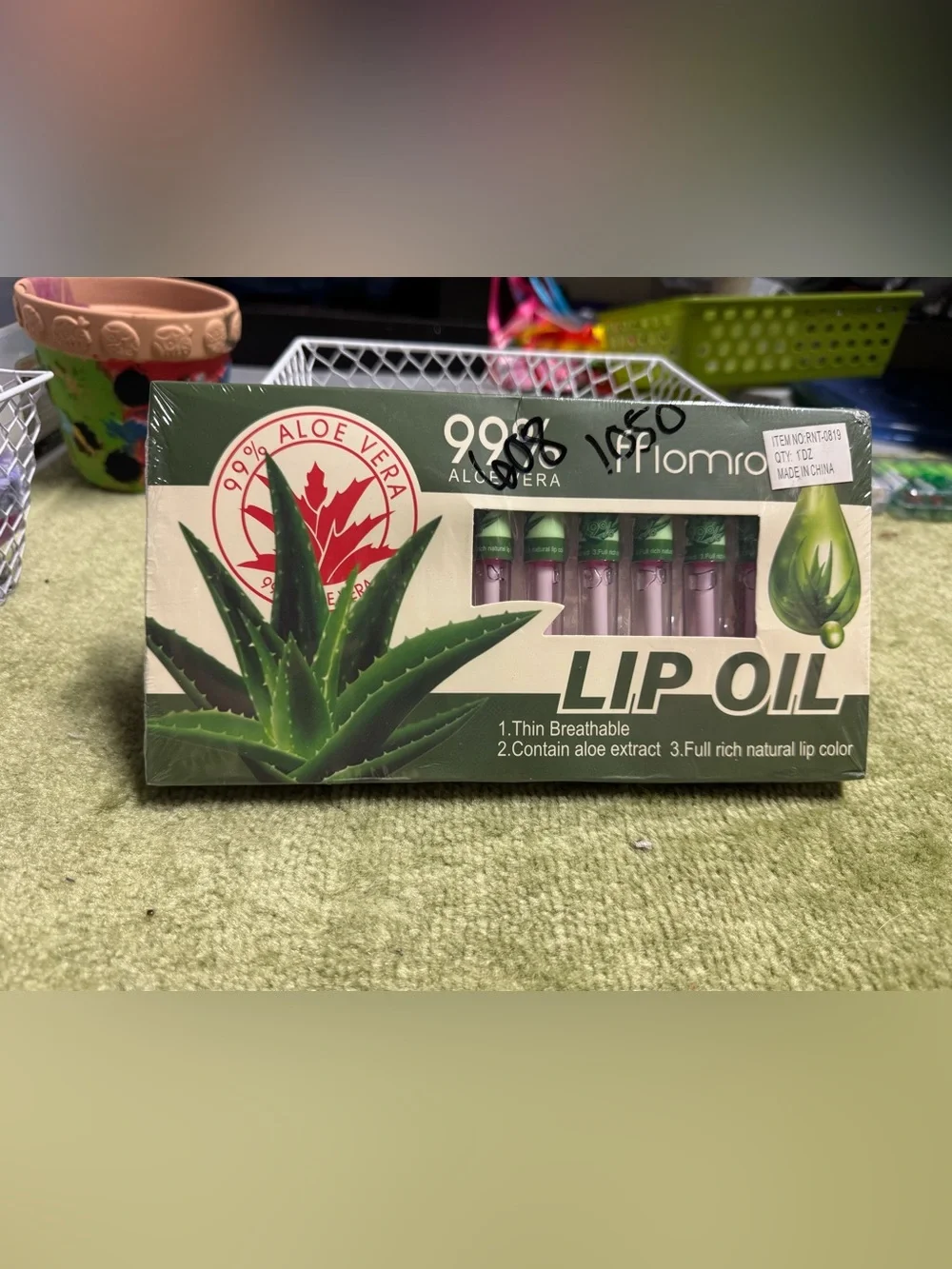 Aloe Vera Lip Oil - Hydrating Pink Tint